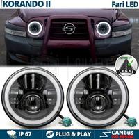 Coppia FARI LED PER SSANGYONG KORANDO 2 Angel Eyes