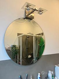 Specchio bagno con faretti