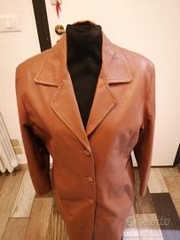 Trench vintage vera pelle BOYSEN'S Nuovo. 