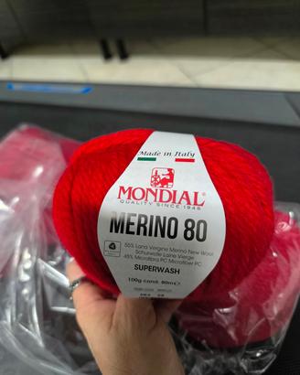 merino 80 Mondial rosso