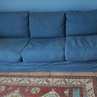 Divano tre posti originale Campeggi Tait azzurro