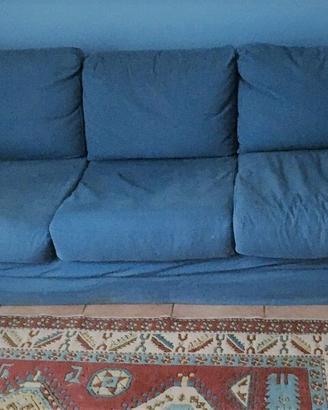 Divano tre posti originale Campeggi Tait azzurro