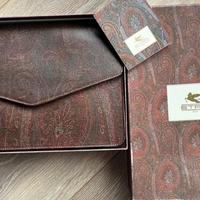Pochette ETRO in pelle a stampa Paisley