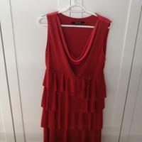 Abito Nadine, balze, rosso, XXL