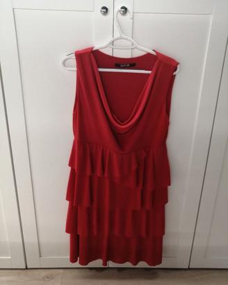Abito Nadine, balze, rosso, XXL