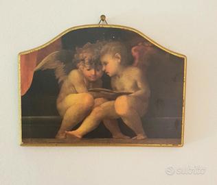 Quadri su legno angeli putti