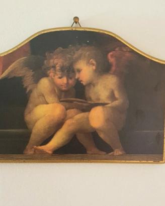 Quadri su legno angeli putti