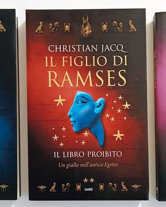Tre volumi di Christian Jacq "Il figlio di Ramses"