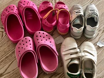 5 paia scarpe e ciabatte varie misure