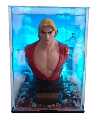 Ken Masters Street Fighter busto 3D LED teca