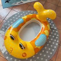 Canotto gonfiabile pesciolino per bambini 3-6 anni