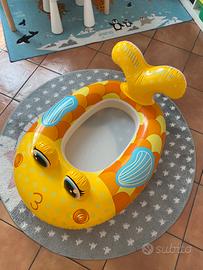 Canotto gonfiabile pesciolino per bambini 3-6 anni