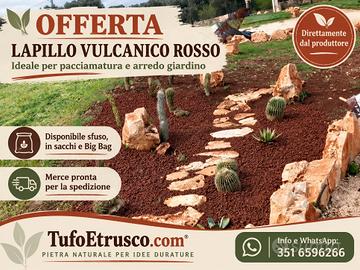 Lapillo Vulcanico Rosso 10-18 mm