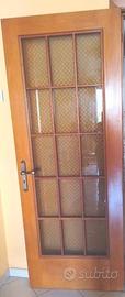 Porte da interni in legno Douglas e vetro Madras