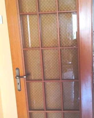 Porte da interni in legno Douglas e vetro Madras