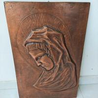 Quadro in rame sbalzato Madonna
