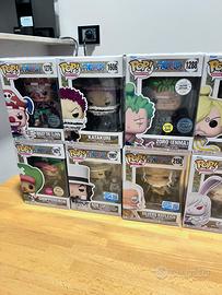 Funko pop one piece di Barbabianca, Lucci, Garp