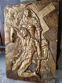 Bassorilievo dorato con Passione di Cristo_FIUME