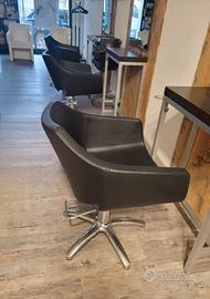 Poltrone con pompa per parrucchieri