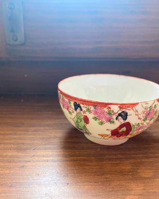 Antico servizio da caffè giapponese stile Kutani