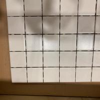 Piastrelle mosaico daltile 5X5 colore bianco