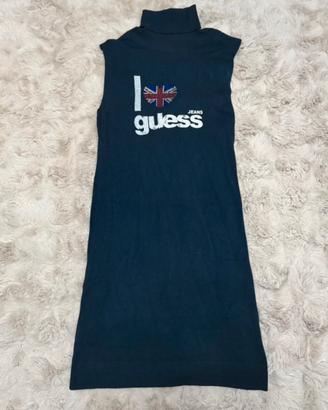 Abito Guess smanicato strass cuore UK XS/S