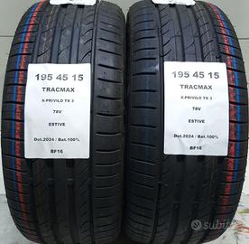 2 GOMME 195 45 15 TRACMAX BF16
