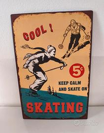 #Insegna targa Skating Dialma Brown 