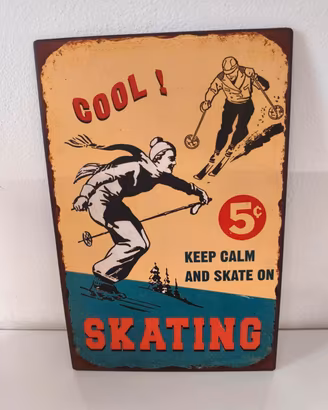 #Insegna targa Skating Dialma Brown 