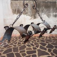 lampadario rustico
