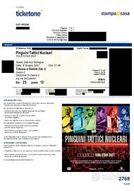 2 Biglietti concerto Pinguini Tattici Nucleari(BO)