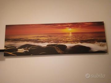 Quadro Panorama Tramonto sul  mare stampa su tela
