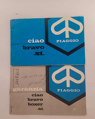 libretto uso e manutenzione piaggio Ciao Bravo  Si