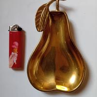 Vassoietto vintage ottone a forma di pera