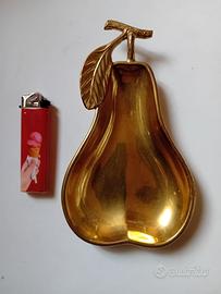 Vassoietto vintage ottone a forma di pera