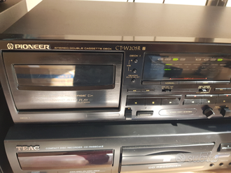 Piastra cassette tapedeck pioneer ct-w205r  			