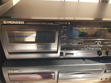 Piastra cassette tapedeck pioneer ct-w205r
