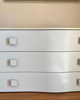 Comò colore bianco 3 cassetti