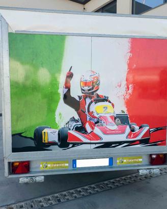 Carrello box porta-kart Birel Art– 4 Kart