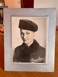 Cartonato pubblicitario Borsalino anni '50