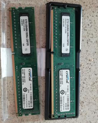 Ram ddr3 - 1600 mhz - crucial -  8gb