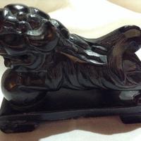 Cane di Fo in pietra nera arte orientale