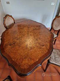 Tavolo in radica di noce