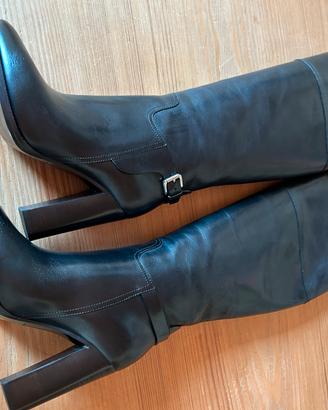 Stivale Ralph Lauren Purple Label pelle nera