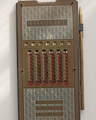 calcolatrice meccanica vintage anni 70 