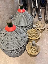 Damigiane di varie dimensioni