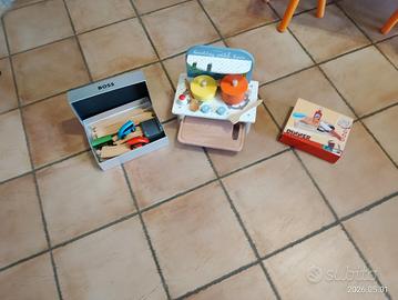 Giochi in legno bambini cucina trenino
