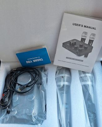 Rybozen Digital Vocal Mixer con due microfoni wire