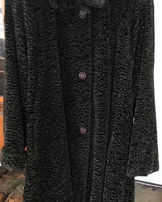 Cappotto pelliccia sintetica Astrakan