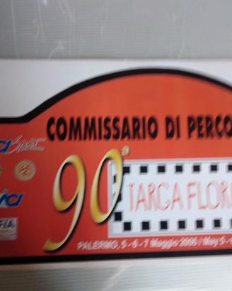 placca rally adesiva cm. 21x42 targa florio 2006